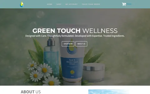 Green Touch Wellness website design by Squirrel Media – Green Touch Wellness in South Africa