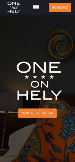 One On Hely mobile website design by Squirrel Media