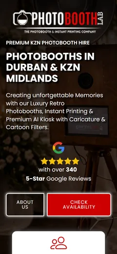 Photobooth Lab mobile website design by Squirrel Media